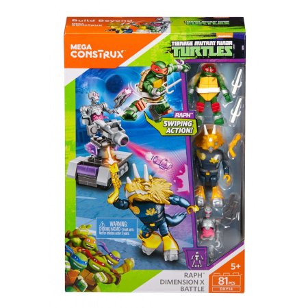 Mega Bloks Juego de construcción Dimension X de Las Tortugas Ninja mutantes adolescentes