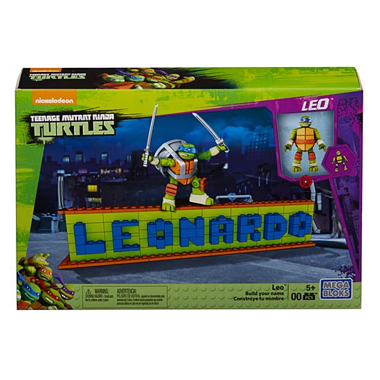 Mega Bloks Tortugas Ninja Adolescentes Mutantes Constructor de Placas de Nombre Ninja