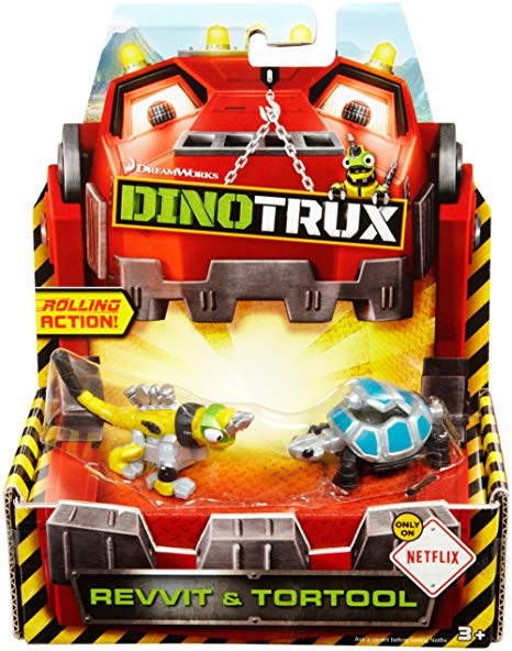 Paquete de 2 personajes de Dinotrux Revvit y Tortool