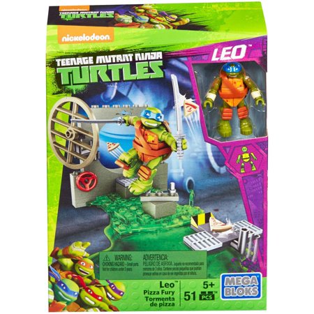 Mega Bloks Tortugas Ninja Leo Pizza Fury Playset