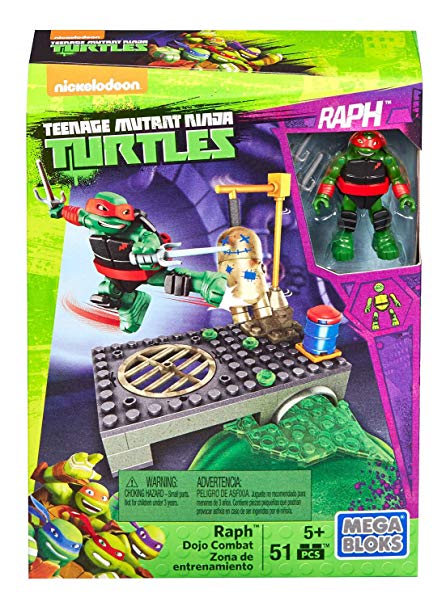 Juego de combate Raph Dojo de las Tortugas Ninja mutantes adolescentes de Mega Bloks