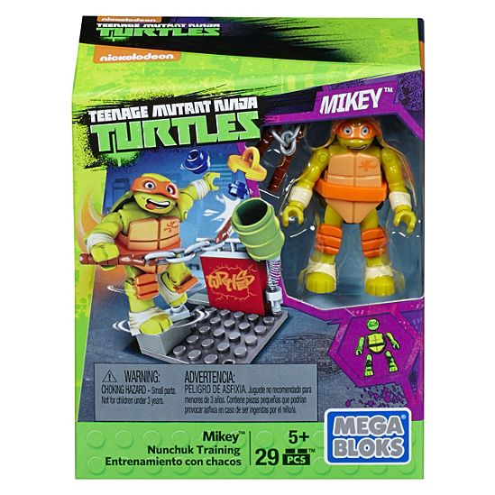 Mega Bloks Tortugas Ninja Adolescentes Mutantes Mikey Nunchuk Entrenamiento