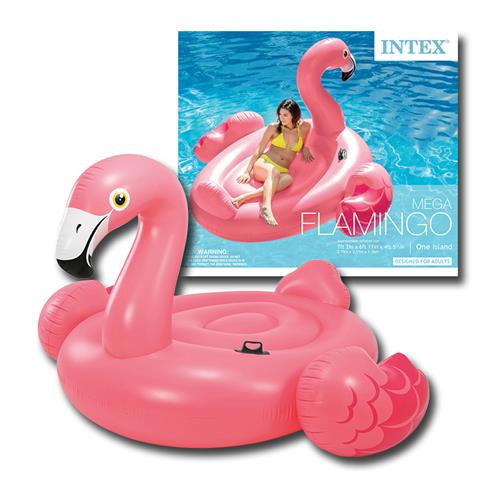 Flotador para piscina Intex Mega Flamingo Island 86 x 83 x 53 pulgadas