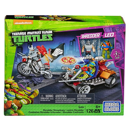 Mega Bloks Tortugas Ninja Leo Shredder Enfrentamiento