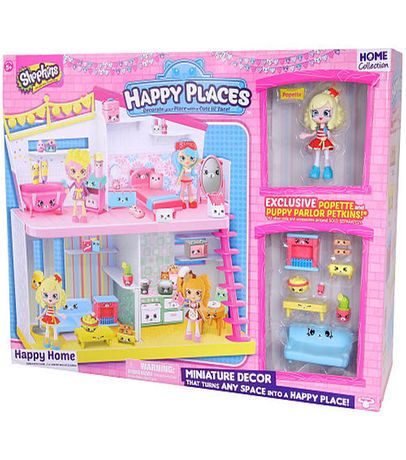 Shopkins Happy Places Puppy Parlor Jessicake y Popette Set