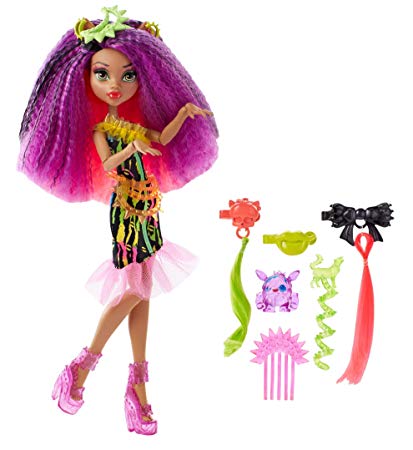 Monster High Muñeca electrificada de pelo monstruoso Ghouls Clawdeen Wolf