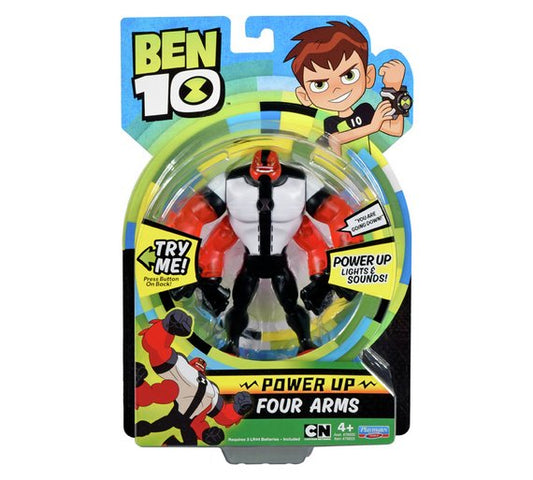 Ben 10 Figuras Deluxe Power Up de 6" - Cuatro brazos