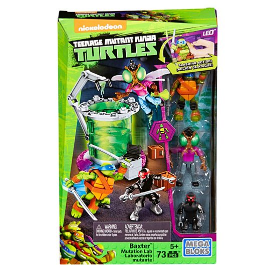 Laboratorio de mutaciones Baxter de las Tortugas Ninja mutantes adolescentes de Mega Bloks