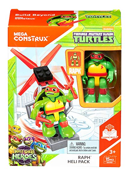 Mega Bloks Figura Raph Heli Pack Tortugas Ninja Mutantes Adolescentes